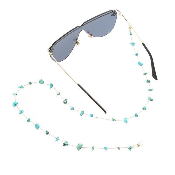 

2020 bohemian summer beach blue stone beads eyeglasses chain strap sunglasses accessories halter glasses cord lanyard jewelry h jllruo