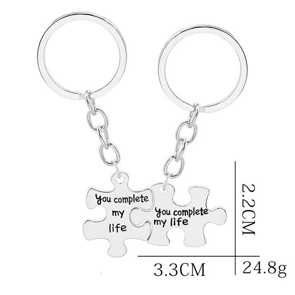 

key you complete my life splicing new letter chain zdl0421, Silver