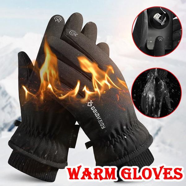 

ski gloves 2021 men's snowboard snowmobile motorcycle riding winter windproof waterproof snow