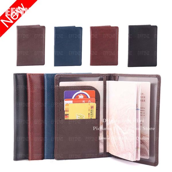 Passport Cover Case Business Держатель кредитной карты RFID экранированная рукавная карта Карты дорожный кошелек Protector Passports Организатор для мужчин и женщин