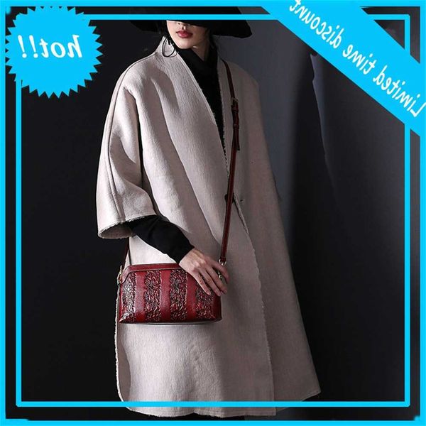 

single shoulder 2020 new cowhide slant cross women's leather embossed guangzhou bag