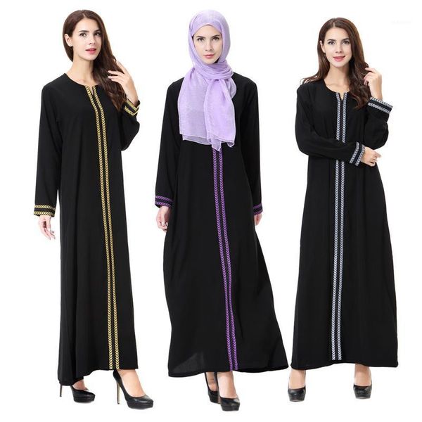 

2020 casual chiffon women's dress muslim dress arab middle eastern ladies robe abaya dubai kaftan caftan abayas for women1, Red