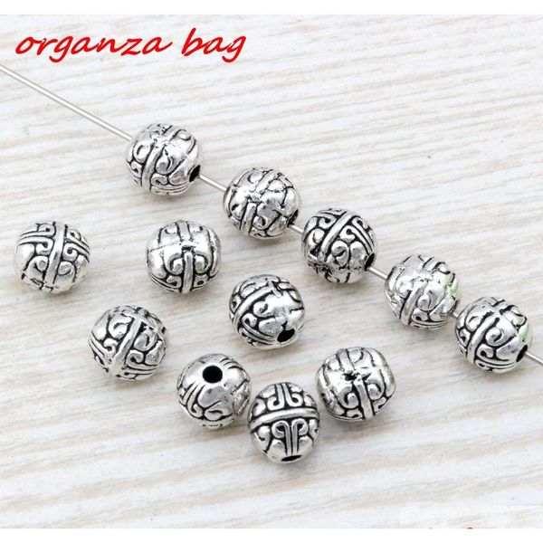 

200pcs antique silver alloy exquisite spacer beads 7.5x8mm fits european style char jlluvf yummy_shop, Bronze;silver