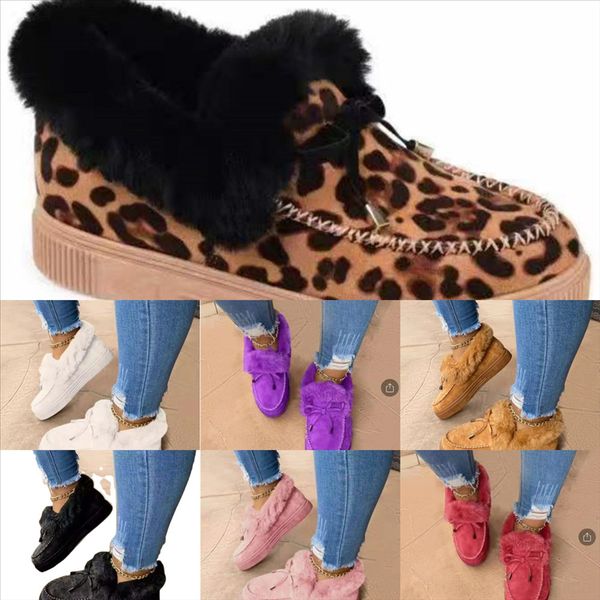 

p2vai snow boots sale-womens fur slippers winter big cotton mop shoes yarn cotton home slippers plush plus velvet pantufa women indoor, Black
