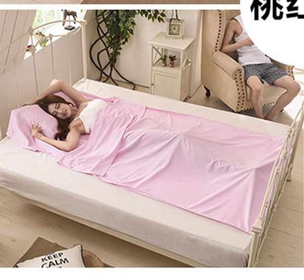 

хлопковый сепаратор спальный мешок вкладыш один двухместный конверт сумки ультра легкие портативные туристические гостиницы кемпинговое обор