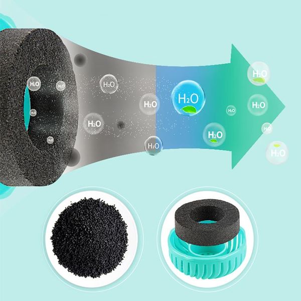 

2pcs pet activated carbon filter bowl portable dog water bottle drinking bowls filter replacement for dog water feeder d qylhkp