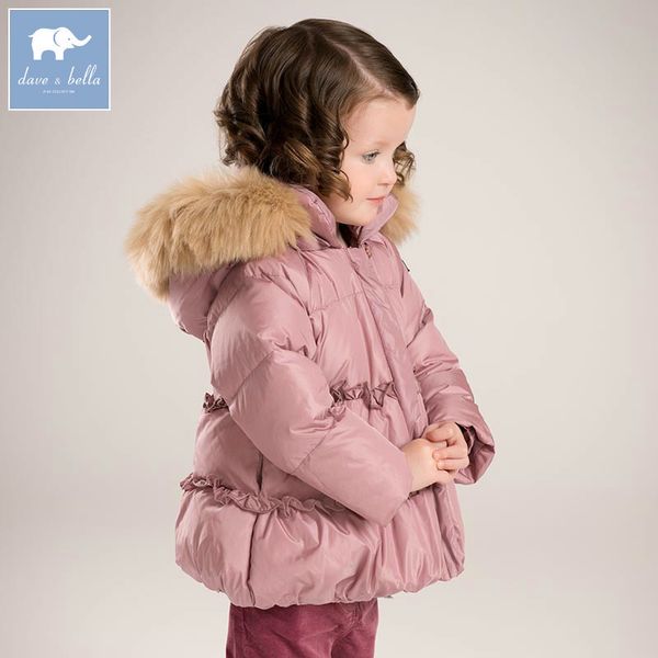 DB6017 dave bella inverno infantile neonate piumino bambini piumino d'anatra bianca imbottitura cappotto bambini tuta sportiva con cappuccio LJ201125