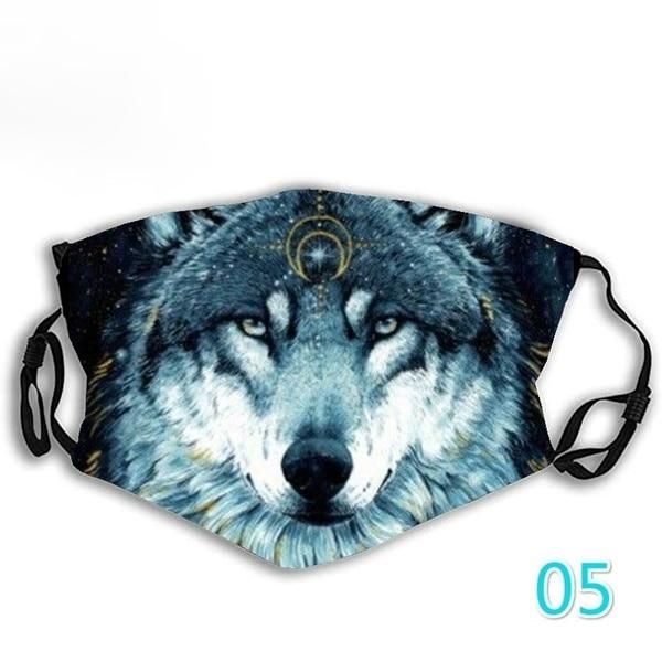 

женщины моющийся регулируемый дышащий освещенные освещенные освещенные напечатанные напечатанные лица открытый mondkapje косплей мужчины жен, Black