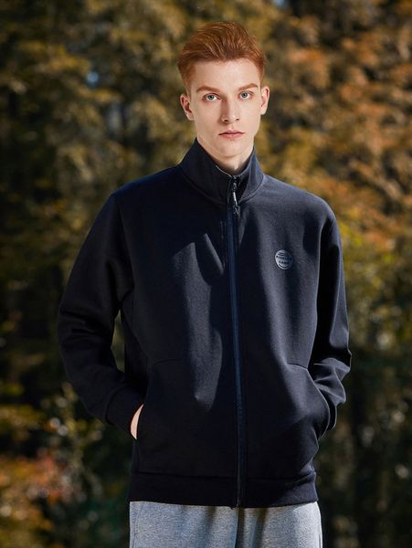 

men letter graphic stand collar jacket e1gy#, Black;brown