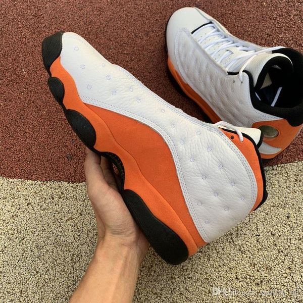 

2021 est air authentic 13 starfish sneakers white black starfish orange real carbon fibet retro men outdoor sports shoes with box us 7-1