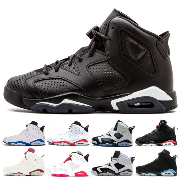 

men 6s 6 shoes black cat angry bull hare alternate carmine white infared sport blue marron men sports shoes
