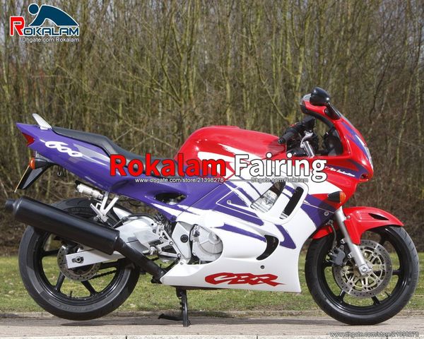 

for honda cbr600 f3 97 98 cbr600f rr 1997 1998 cbr 600 multi-color blue red body fairing aftermarket kit (injection molding)