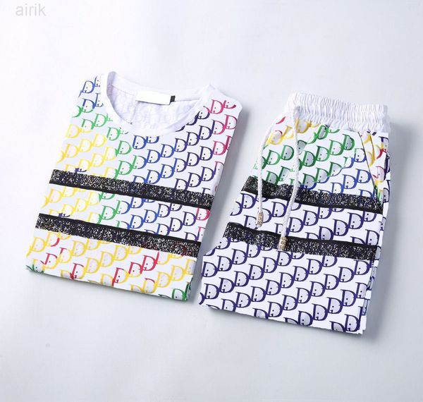 

2022designer summer men's tracksuits t-shirt women's sportswear two pieces fashion short sleeved shorts quick dry outdoor basketba, Gray