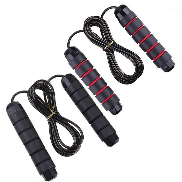 

jump ropes anti slip foam handle diamond bearing steel wire rope sports jump1