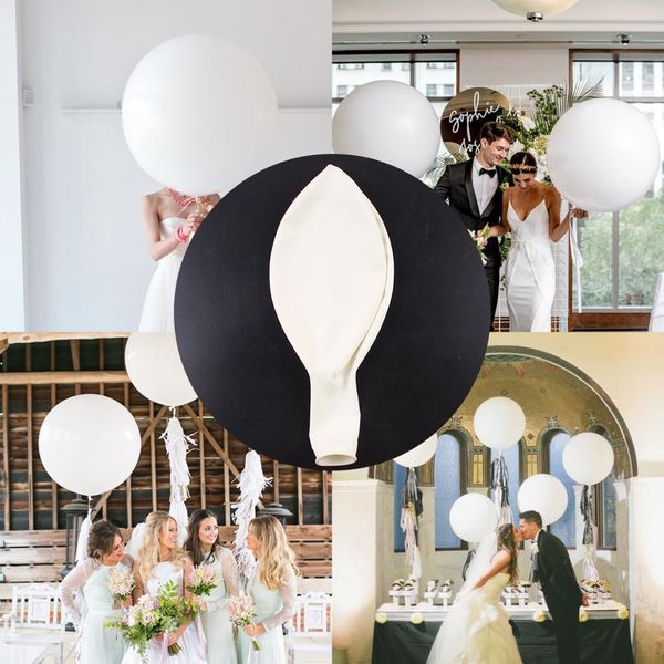 

qifu 18 inch/36inch white wedding balloon giant balloon wedding birthday party decor latex ballon wedding arch decor baloon wmtlda