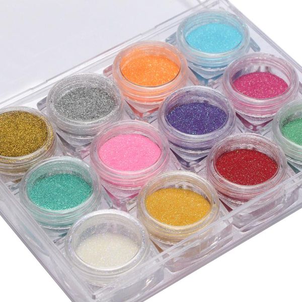 

nail glitter laser mixed powder sequins shinning colorful flakes 3d diy charm dust for art decorations, Silver;gold