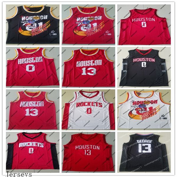 

men rocket houstons 0 westbrook 13 harden 34 olajuwon high school russell james jersey college basketball city jerseys 02, Black