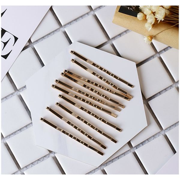 

10 шт. установить золотые цветные зажимы волос скольжения волос штырь для волос barchettion stick hairpin headdress hair styling beauty brid