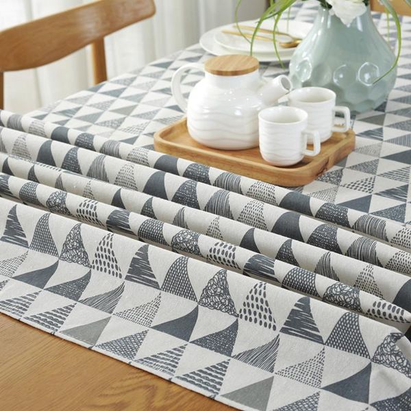 

triangle printed table cloth country style plaid print rectangle table cover tablecloth home textile home kitchen decoration bbyxib