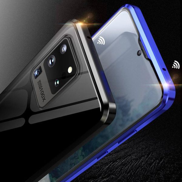 

magnetic metal case for samsung galaxy s20 ultra s10 s9 s8 plus double side glass case for a51 a71 a50 a70 note h jllksi