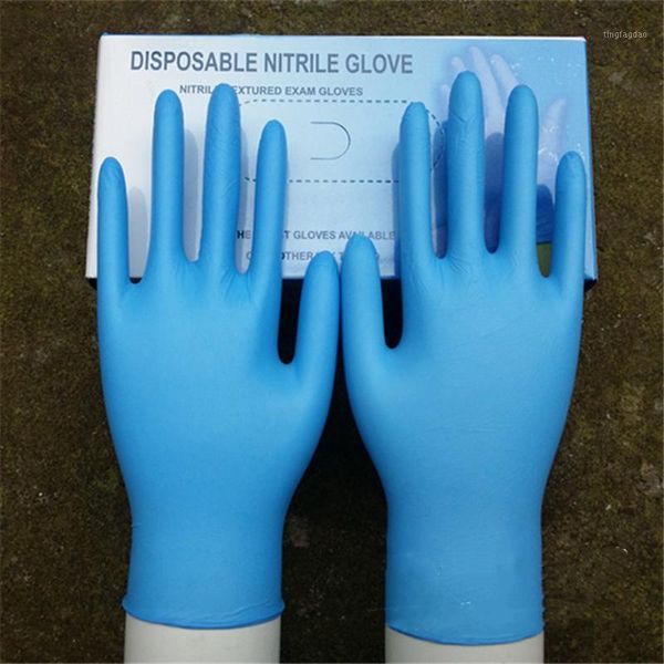 

disposable dinnerware 50 pairs rubber comfortable mechanic nitrile gloves exam esd safe for cell phone pcb circuit boards rep1