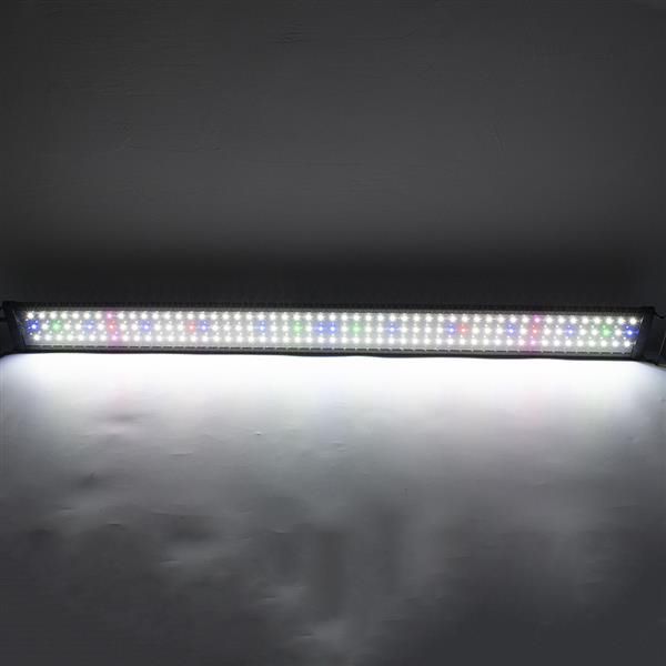 Nuovo design 24W 156LED Lampada ad acqua a spettro completo Luci per acquario nere da 47,2 pollici Standard USA ZC001222 (adatto per acquario lungo 47,2-55,1 pollici