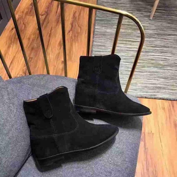 

boots arrive flat short woman fashion leather 3 colors, Black