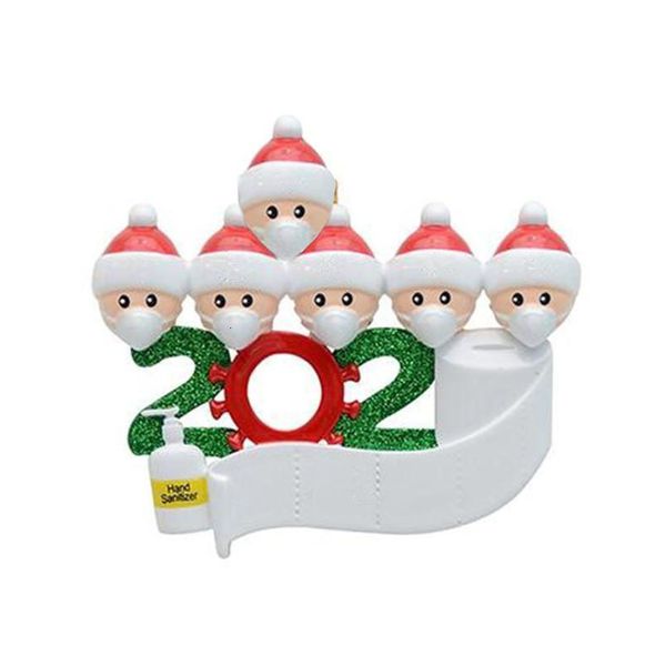 

personalized family christmas birthdays of decoration gift product 4.5.6.7 ornament pandemic social distancing 2020outle