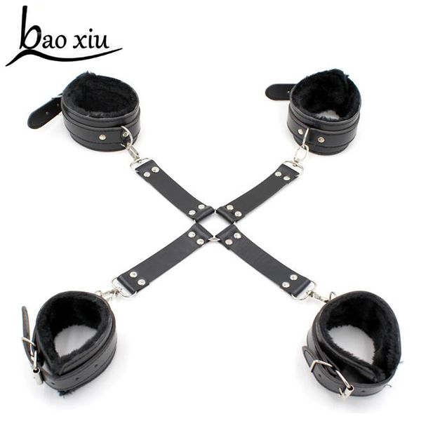 

new vintage women men harness leather belt bondage gothic punk corset fur leather metal leg garters female belt straps 201120, Black;brown