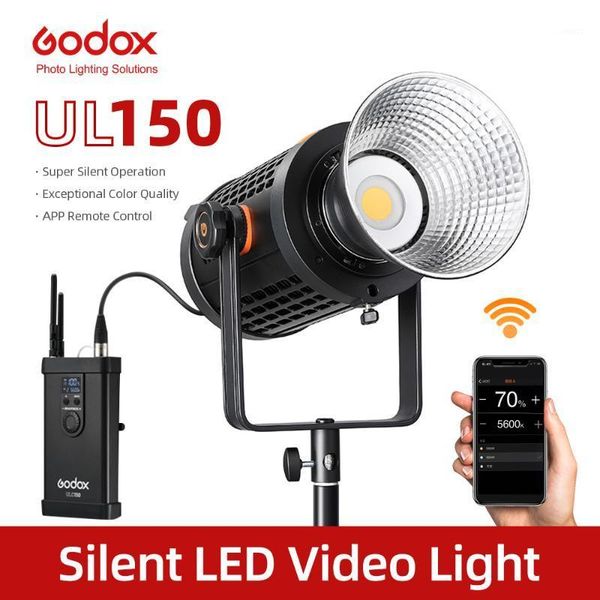 

godox ul150 ul-150 150w 5600k color temperature silent bowens mount led video light remote control and app support1