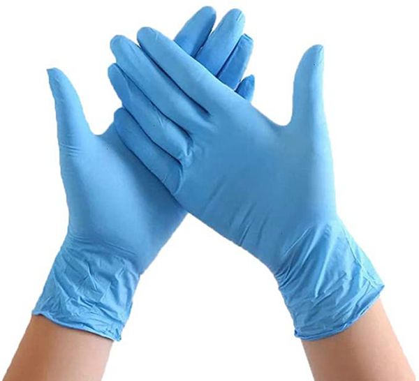 

one factory3208100pcs/ nitrile rubber time comfortable factory disposable box exam powder gloves light blueoutlet88