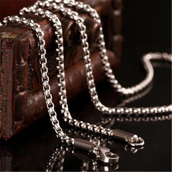 

wholesale fashion jewelry 2mm 18inches women men stainless steel link chain necklace wedding party gift, Silver