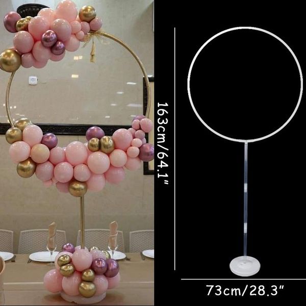 

party decoration round balloon stand column with arch for wedding backdrop accessories baby shower supplies