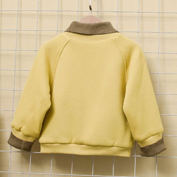 

and boys' new plush children's clothing thickened high collar sweater in 2020 osj1, Black