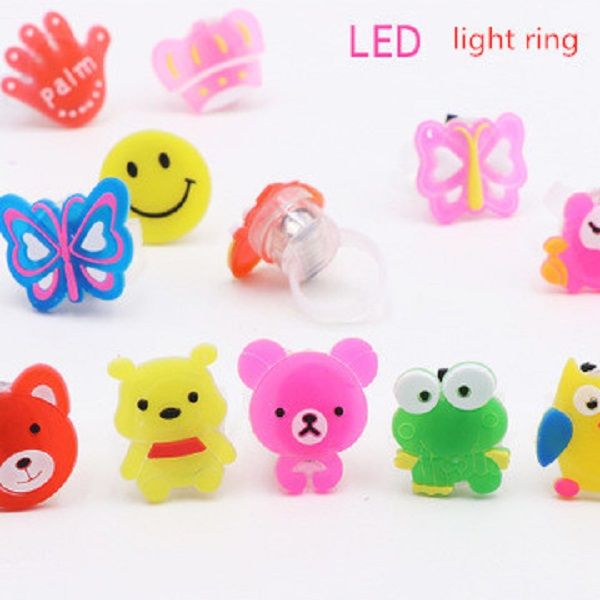 

cartoon flashing ring children's luminous christmas soft rubber ring light children stall toys
