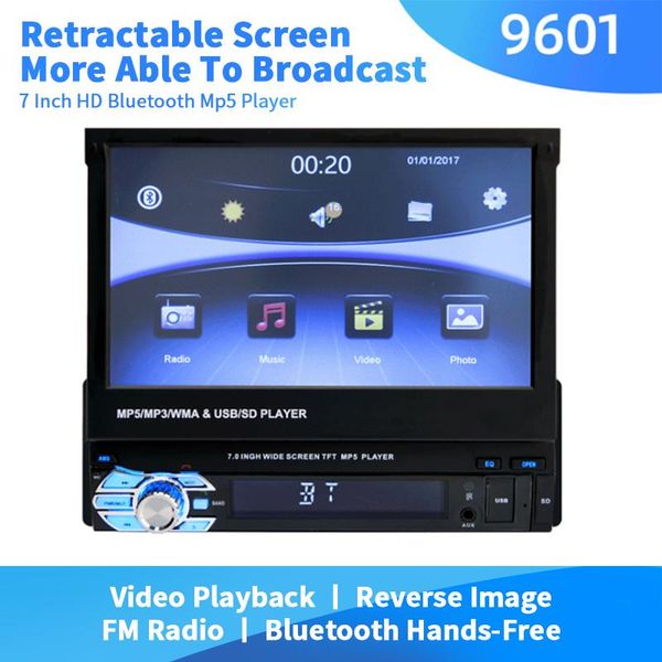 

car audio 1 din radio 7" hd autoradio multimedia player touch screen auto stereo mp5 bluetooth usb tf fm camera