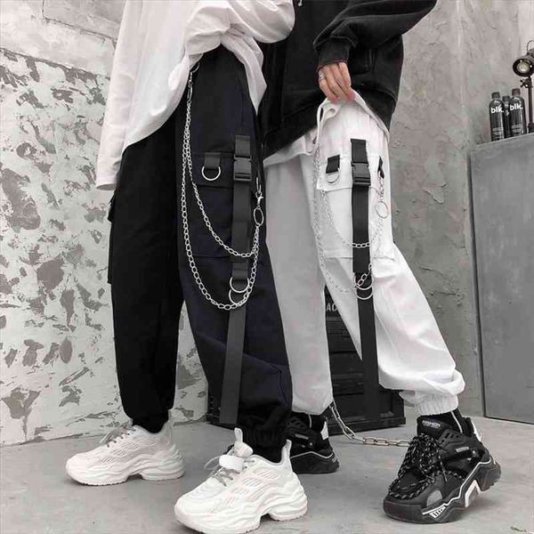 

womens pants y2k harajuku hip hop streetwear trousers dropshipping sweatpants black kpop oversized gothic korean punk clothes, Black;white