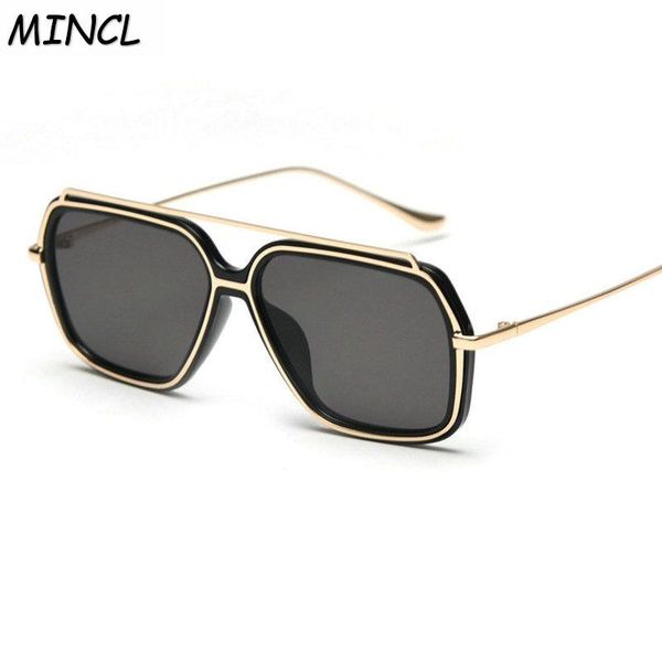 

vintage black sunglasses men square metal frame silver brown black small sun glasses female summer style with box fml, White;black