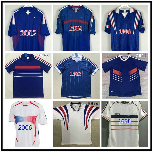 

1982 1984 1998 2000 2002 2010 francescoli retro soccer jersey 1996 zidane #10 team home jersey henry vintage classic old football shirt, Black;yellow