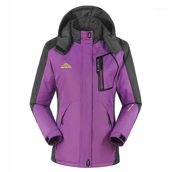

outdoor women's thicken plus cashmere ski jacket snowboarding keep warm waterproof windproof breathable camping hiking jackets1