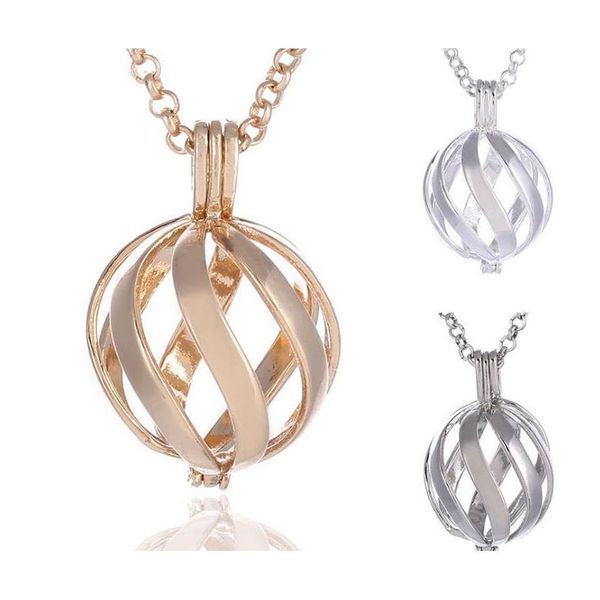 

fashion vocheng caller harmony spiral pattern pendant jewelry angel ball necklaces pregnant necklaces with sta sqcjok beauty888, Silver
