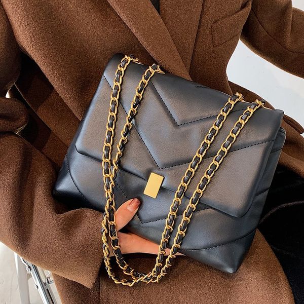 

hbp embroidery thread pu leather crossbody bags for women 2021 designer vintage shoulder bag trending branded chain handbags