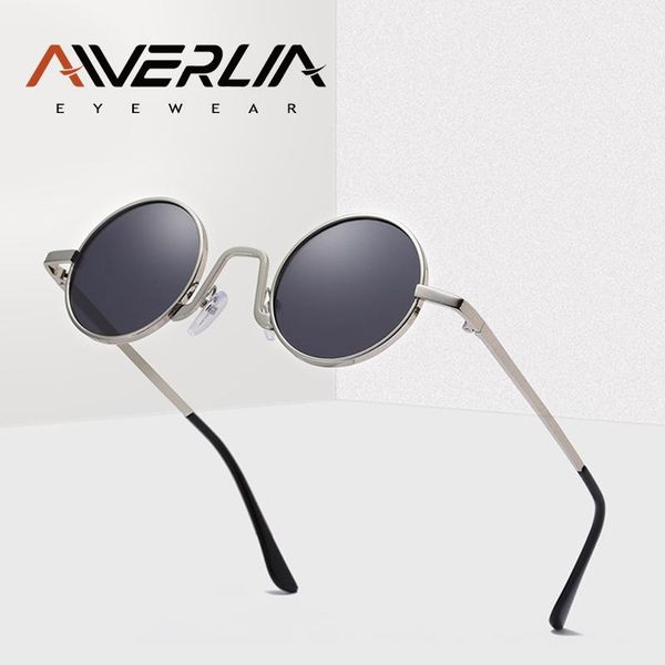 

sunglasses aiverlia vintage round women men summer style metal frame sun glasses male eyewear uv400 ai42, White;black
