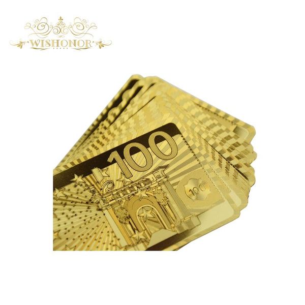 

лучшая цена для 24k gold foil poill cards euro 100 24k gold plailated игральные карты в чистом 99,99 позолон wmtrwu