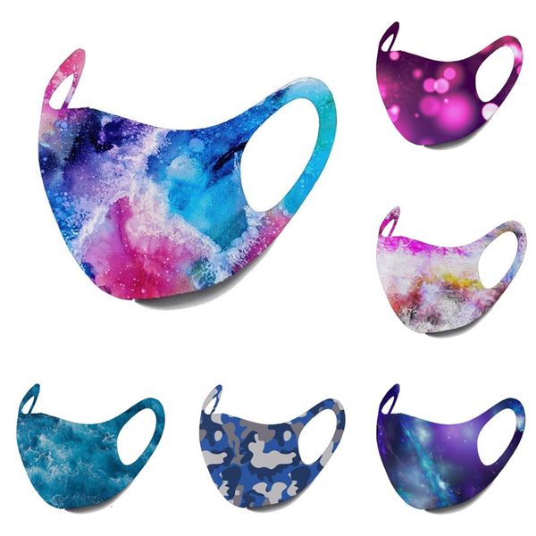 

designer starry sky new printing masks selling 10 color cute hanging ear dust masks thin sponge masks