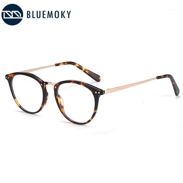 

bluemoky acetate round glasses frames women men vintage optical myopia transparent spectacles eyewear prescription eyeglasses1, Black