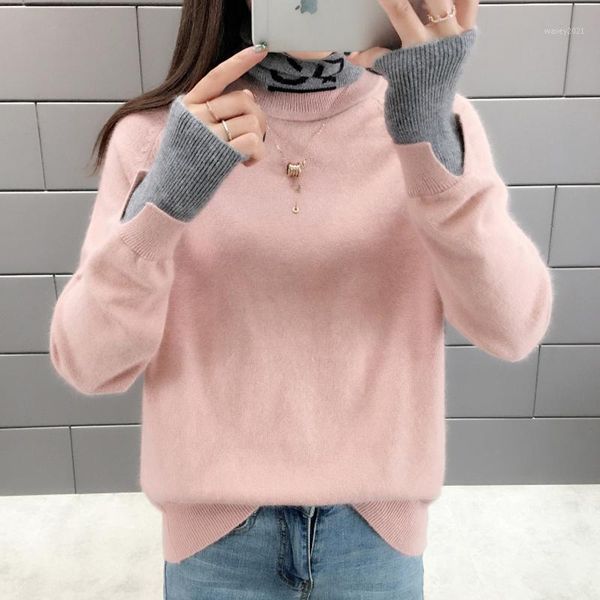 

women's sweaters bethquenoy pullover knitted winter clothes women christmas poleras jersey mujer invierno 2021 pull femme hiver1, White;black