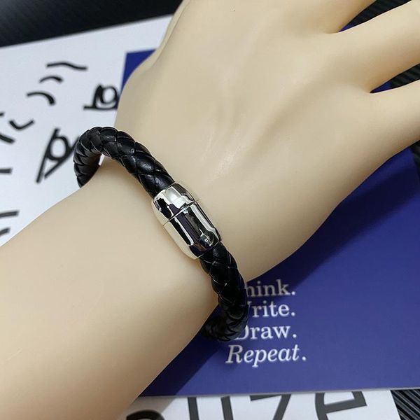 

браслет новый черный (мужская) кожаная рука ювелирные изделия простой классический браслет фабрика прямой браслет новый сайт legit wmtrcw