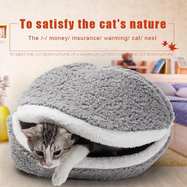 

съемный pet sleeping bag hamburger форма собака котенок котенок дом короткие плюшевые pet code cushion e2s