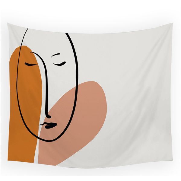 

tapiz tarot tabestrics абстрактные фигуры настенные висит гобелен хиппи гобелен женские гобелены настраиваемые шикарные линии стены ткань f